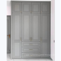 New Style Wood Home Furniture Grey Colour Wardrobe